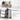 53" Kitchen Cart with 8 Handle-Free Drawers & 5 Wheels - White