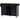 53" Mobile Black Kitchen Island Cart with Storage and 5 Draws