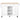 53" Mobile White Kitchen Cart with Rubber Wood Desktop and 5 Draws