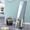 58" Third Generation Floor Mirror with Grey Solid-Wood Frame