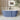 59" x 28" Blue Freestanding Double Slipper Soaker Tub with Central Drain