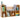 6-Cubby Natural Kids Bookcase with Reading Nook and Cushion 