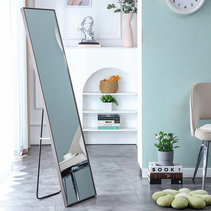Wavy Full-Length Floor Mirror With Led Light- 30x49cm - CharmyDecor
