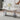 63" Modern White Faux Marble Glass Dining Table with Stainless Steel Legs