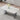 63" Modern White Faux Marble Glass Dining Table with Stainless Steel Legs