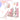 64" Pink Toddler Slide and Swing Playset 
