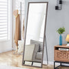 65"x22.8" Third Generation Floor Mirror with Grey Solid-Wood Frame