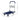 A dimension Image of the 660lbs Capacity Blue Dolly Folding Push Hand Flatbed Rolling Cart
