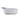 67" White Oval Stone Resin Freestanding Soaking Bathtub with Overflow