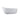 67" White Oval Stone Resin Freestanding Soaking Bathtub with Overflow