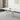 70.86" Modern White Marble Glass Dining Table with Silver Chrome Metal Legs