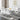 70.86" Modern White Marble Glass Dining Table 