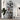 70" Black 6-Tier Ladder Bookshelf with Round Top Frame