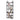 70" Black 6-Tier Ladder Bookshelf with Round Top Frame