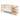 71" Natural Wood 3-in-1 Convertible Island Crib with Changing Table