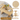 71'' Natural Wooden Rectangular Table with Curved Design Legs