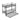 78 Twin-Over-Twin Black Metal Bunkbed with Trundle and 2 Side-Ladders