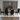 7 Piece Faux Marble Dining Table Set with Black Velvet Chairs