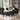 7 Piece Faux Marble Dining Table Set with Black Velvet Chairs