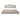 82" Classic Light Gray King-size Buckle Shaped Back-rest Metal Bed Frame