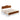 A dimension Image of our 82" King-size Coffee Buckle Shaped and Pull-Button Back-rest Metal Frame Bed