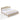 82" Light Carmel King-size Buckle Shaped Back-rest Metal Frame Bed