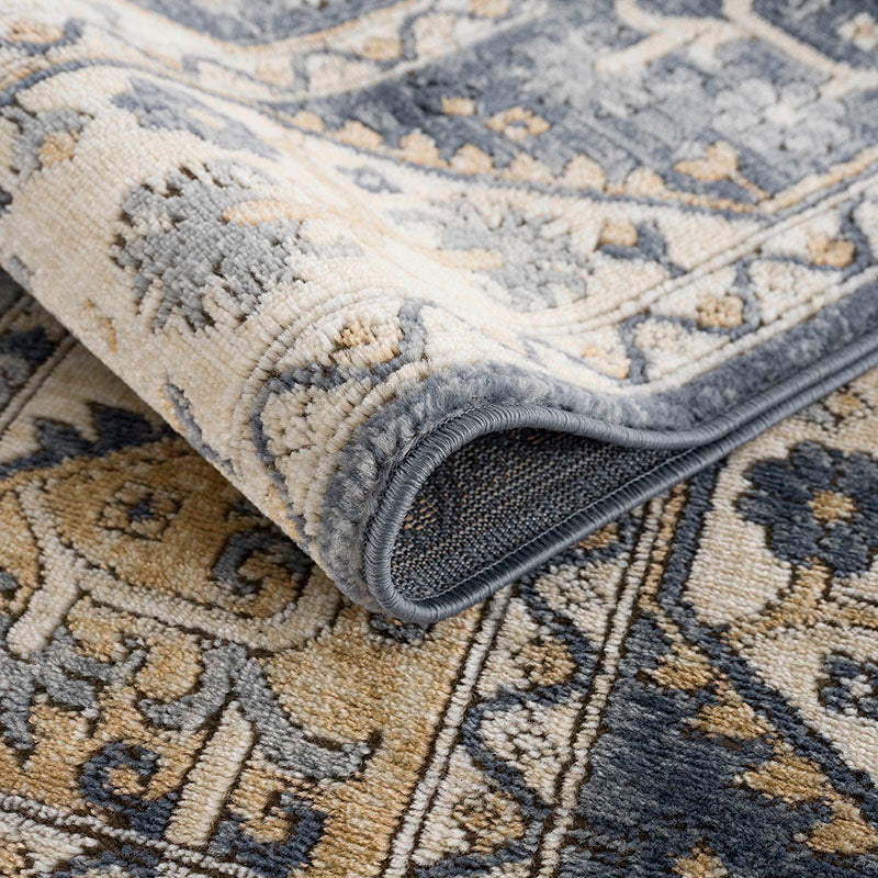 Boardered Tile Rug 84