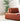 85" Minimalist Modular Orange 3-seater Sofa with Non-slip Back Cushions