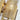 Close up view of Gold metallic wall light fixture stand