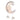 Crescent Moon Star LED Pendant Light