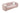 90" Modern Pink Curved Boucle Velvet Fabric 3-seater Sofa with 2 Throw Pillows