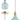 95.50" Auburn Bell-Shaped Glass Pendant Light in Gold & Blue Finish