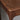the smooth edge of a retro wood desk