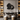 abstract metal wall accent