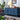 Antique Vintage Navy Blue Sideboard Cabinet with 4 Doors