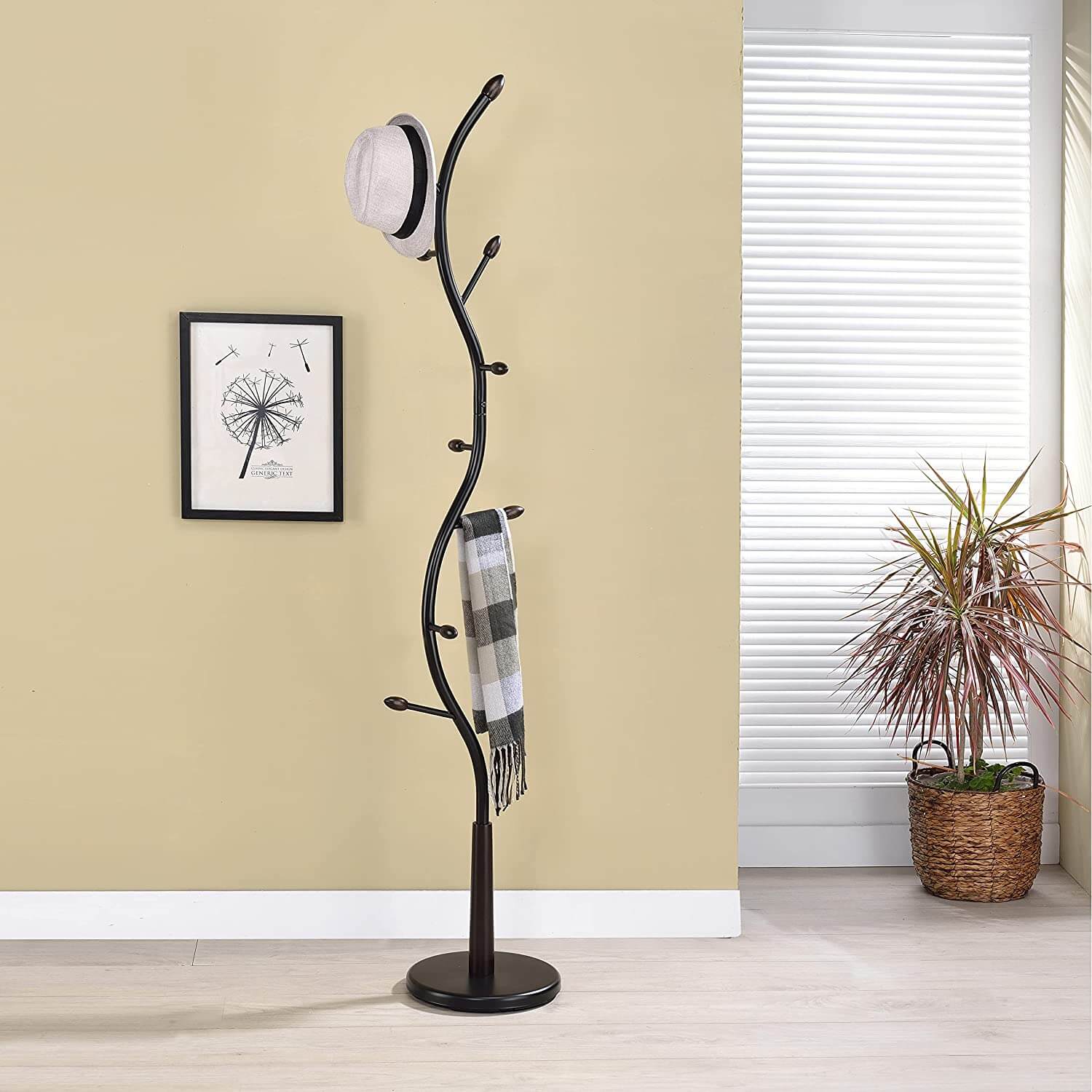 Metal Jacket Rack Arles Metal Coat Rack - Stylish and Durable Stand – CharmyDecor