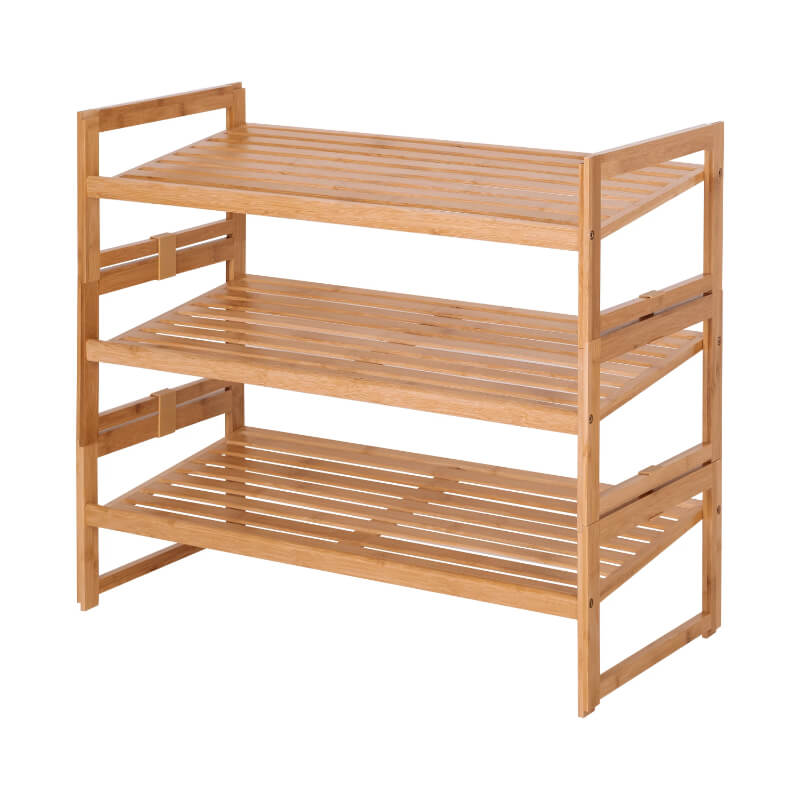 Bamboo 3 Tier Shoe Rack – CharmyDecor