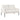 Beige Linen Loveseat Sofa with Metal Legs