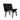 Wooden Patio Set Image. Black 3 piece patio set Woven Rope Lounge Chair - Back View