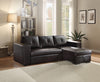 Black ACME Sleeper Sofa Sectional