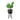  Black Bamboo Standing Planter Pots 