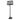 Black Portable Adjustable Height Basketball Hoop with 44" Backboard and Wheels for Adults and Teens - 6FT - 10FT