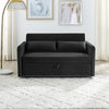 Black Sleeper Sofa Bed with USB Port