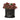 10/12" Black Textured Ceramic Planter with Saucer