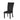one black chair with wood legs in a white background 