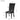 A dimension Image of our Black Velvet Armless 2-set Dining Chair with Nailhead-trimmed and Rubber Wood Legs