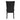 Back view of the accent black chair 