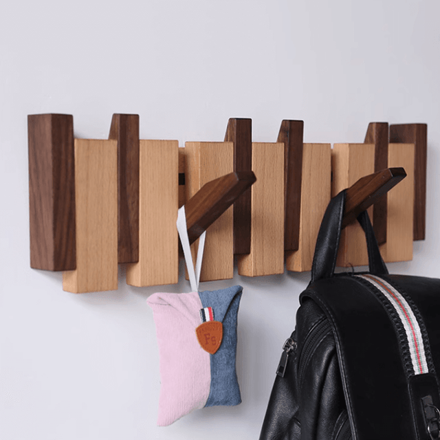 Folding Bamboo Corner Coat Stand