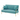 Blue Cashmere Fabric Loveseat Sofa