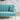 Blue Cashmere Fabric Loveseat Sofa